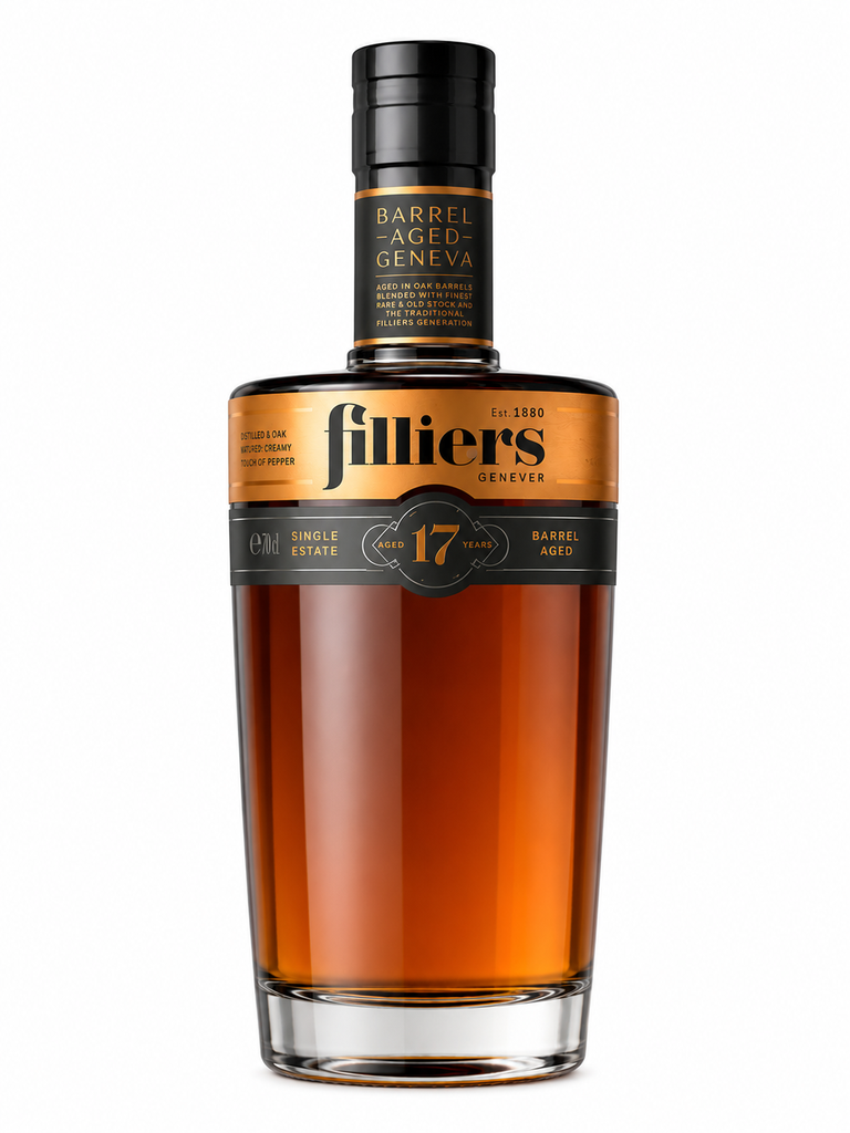 Filliers, Barrel Aged genever 17 jaar, Genièvre, Belgique, 0.70 Eau-de-vie 44.0°
