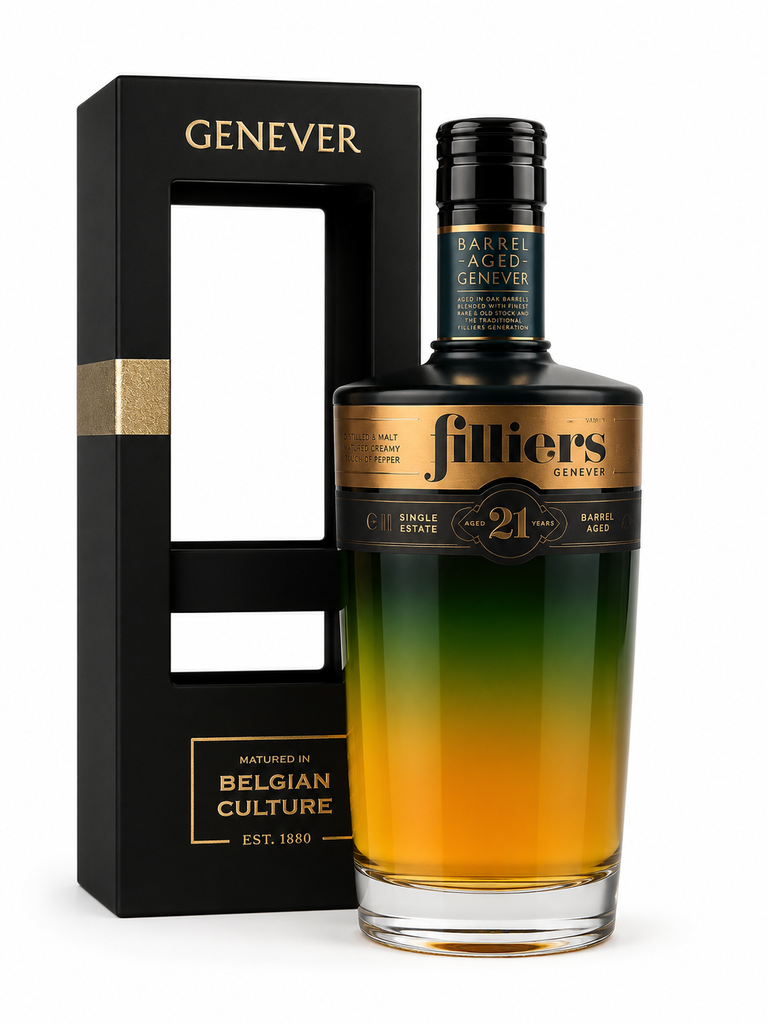 Filliers, Barrel Aged genever 21 jaar, Genièvre, Belgique, 0.70 Eau-de-vie 46.0°
