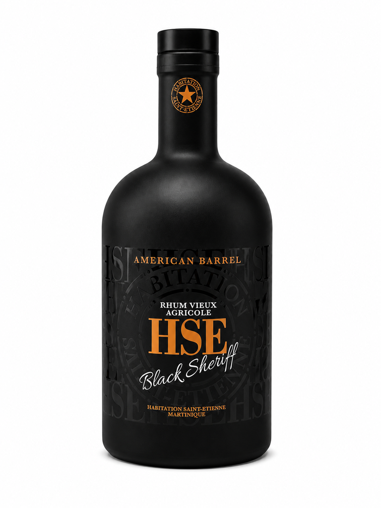 Habitation Saint Etienne, HSE Black Sheriff, Martinique, 0.70 Rhum/Rum/Ron 40.0°