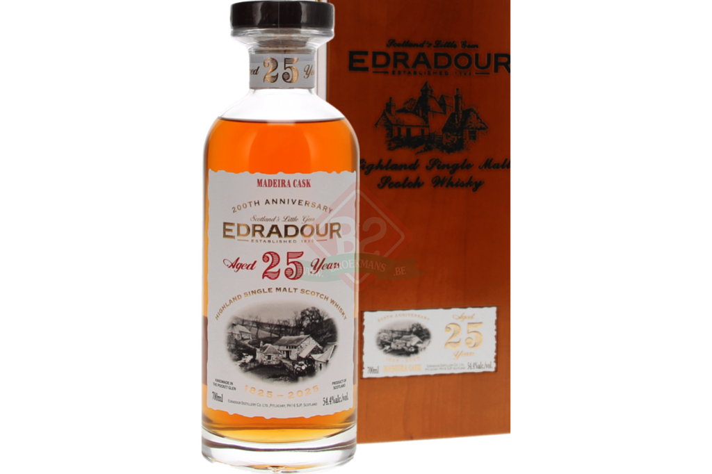 Edradour, 25 Years Old - Madeira Cask, Single Malt Scotch Whisky, Ecosse, 0.70 Whisky/Whiskey