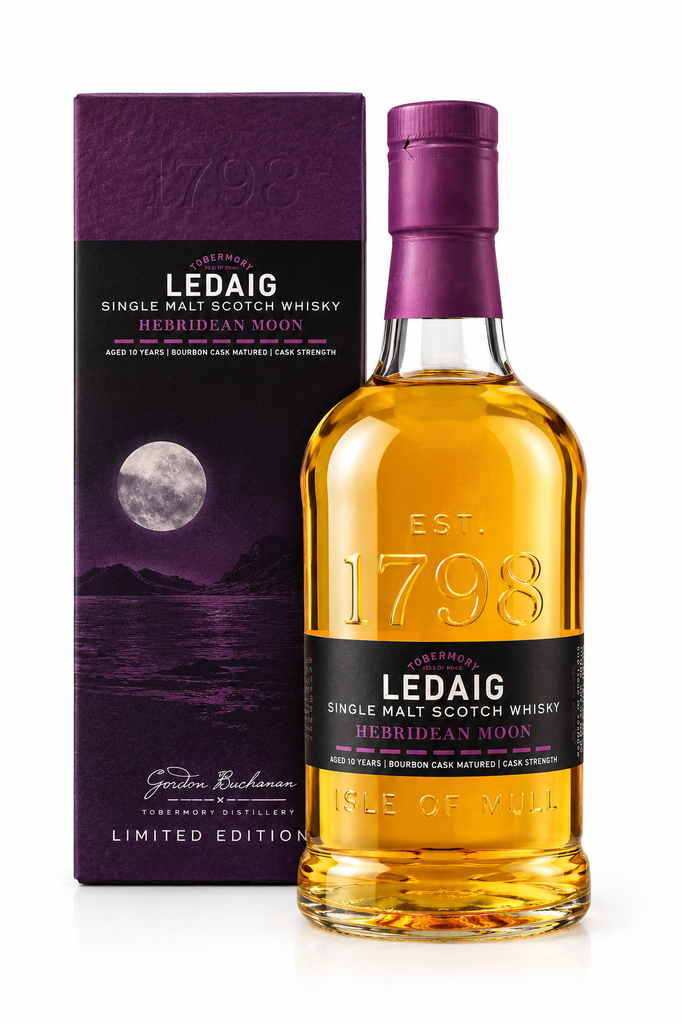 Ledaig, Hebridean Moon, 10 ans, Single Malt Scotch Whisky, Ecosse, 0.70 Whisky/Whiskey 58.8°